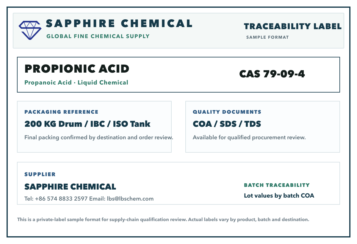 Private label and traceability format reference